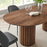 Senja 95" Oval Dining Table in Walnut