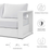 Tahoe Outdoor Patio Powder-Coated Aluminum Sofa in White White