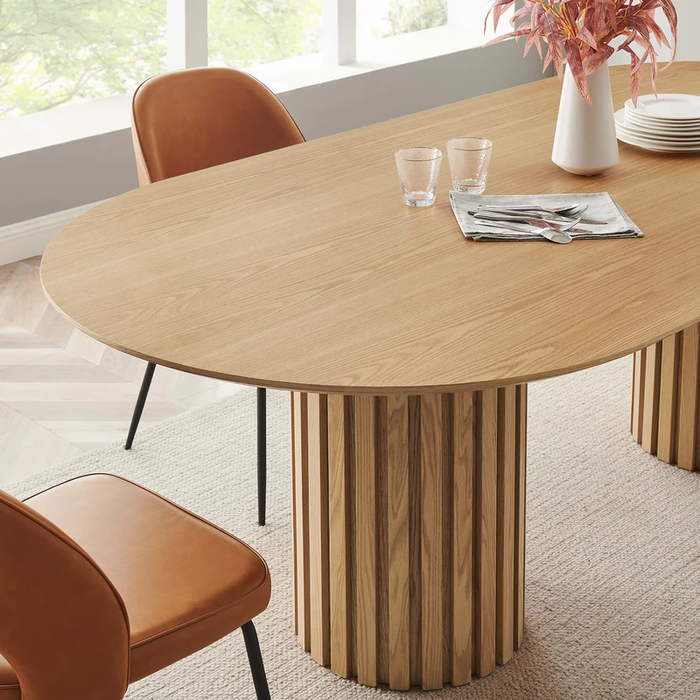 Senja 95" Oval Dining Table in Oak