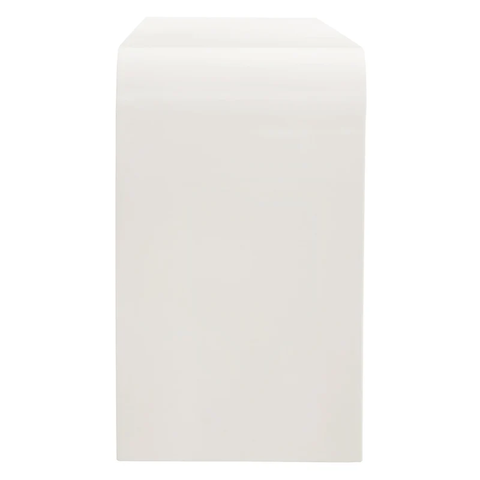 Waterflute 68" Fluted TV Stand in White Matte