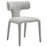 Stellan Curved Back Boucle Upholstered Dining Chair in Dove Gray Set of Two