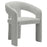 Oslo Barrel Fabric Upholstered Dining Accent Chair in Dove Gray