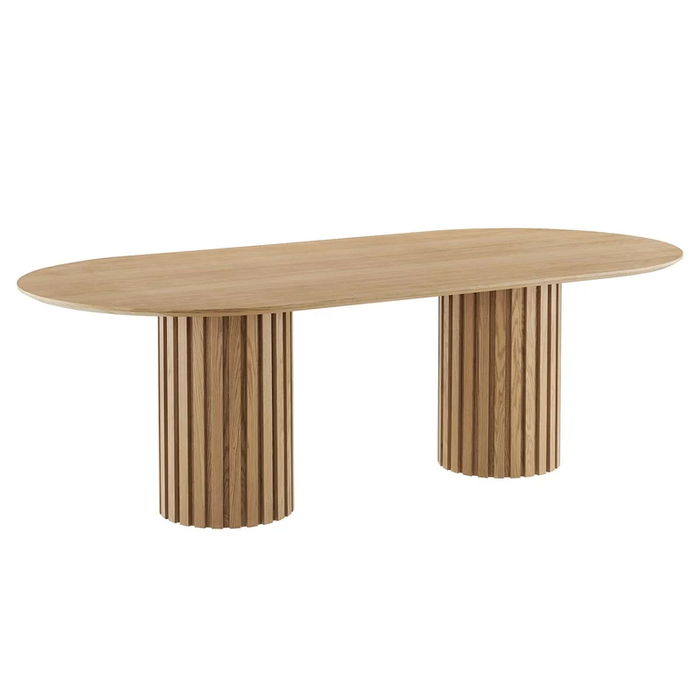Senja 95" Oval Dining Table in Oak