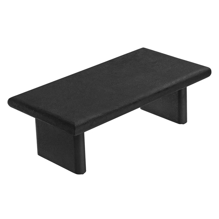 Relic Concrete Textured Coffee Table in Black