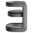 Winslow Barrel Performance Velvet Dining Chair in Storm Gray