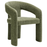 Oslo Barrel Fabric Upholstered Dining Accent Chair in Leaf