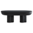 Caspian Oval Concrete Coffee Table in Black