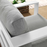 Tahoe Outdoor Patio Powder-Coated Aluminum Armchair in White Gray