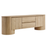 Duval 71 Inch Oval TV Cabinet in Light Oak