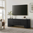 Duval 71 Inch Oval TV Cabinet in Black