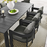 Tahoe 9-Piece Outdoor Patio Aluminum Dining Set in Gray Charcoal