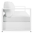 Tahoe Outdoor Patio Powder-Coated Aluminum Sofa in White White