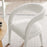 Pinnacle Boucle Upholstered Dining Chair Set of 2 in Ivory