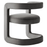 Winslow Barrel Performance Velvet Dining Chair in Storm Gray
