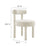 Toulouse Boucle Fabric Dining Chair Set of 2 in Ivory