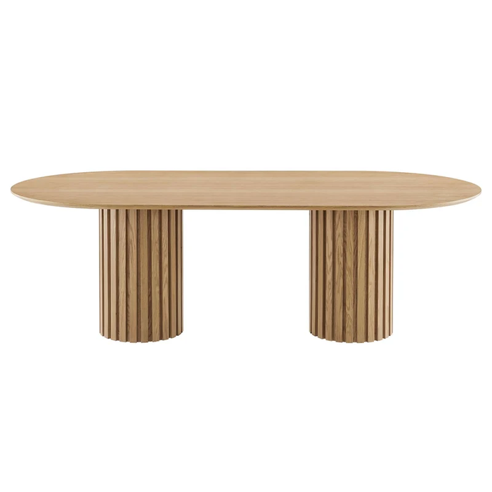 Senja 95" Oval Dining Table in Oak
