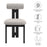 Torian Boucle Fabric Dining Chair Set of 2 in Wenge Taupe