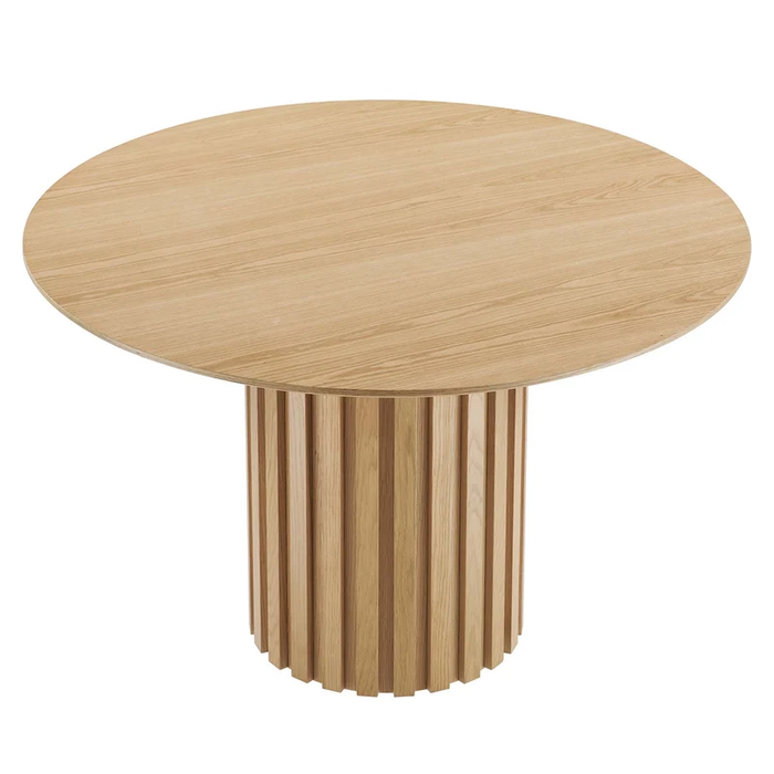 Senja 47" Round Dining Table in Oak