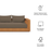 Tahoe Outdoor Patio Acacia Wood Sofa in Natural Cocoa