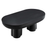 Caspian Oval Concrete Coffee Table in Black