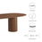 Senja 95" Oval Dining Table in Walnut
