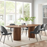 Senja 95" Oval Dining Table in Walnut