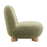 Norwood Faux Mohair Bean Shaped Accent Chair in Moss