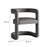 Winslow Barrel Performance Velvet Dining Chair in Storm Gray
