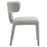 Stellan Curved Back Boucle Upholstered Dining Chair in Dove Gray Set of Two