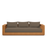 Tahoe Outdoor Patio Acacia Wood Sofa in Natural Cocoa