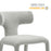Stellan Curved Back Boucle Upholstered Dining Chair in Dove Gray Set of Two