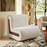 Denby Linen Blend Accent Chair in Ivory