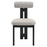 Torian Boucle Fabric Dining Chair Set of 2 in Wenge Taupe
