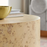 Cosmos 35" Round Burl Wood Coffee Table in Natural Burl
