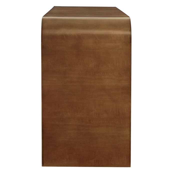 Waterflute 68" Fluted TV Stand in Walnut