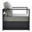 Tahoe Outdoor Patio Powder-Coated Aluminum Armchair in Gray Gray