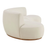 Rialta 2 Piece Curved Performance Velvet Sectional Sofa in Alabaster