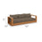 Tahoe Outdoor Patio Acacia Wood Sofa in Natural Cocoa