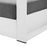 Tahoe Outdoor Patio Powder-Coated Aluminum Armchair in White Charcoal