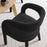 Pinnacle Boucle Upholstered Dining Chair Set of 2 in Black