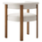 Imogen Performance Velvet Barrel Dining Chairs Set of 2 in Alabaster Deep Brown