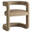Winslow Barrel Performance Velvet Dining Chair in Taupe