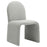 Junia Boucle Upholstered Arch Armless Dining Chair in Dove Gray