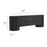 Duval 71 Inch Oval TV Cabinet in Black