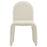 Junia Boucle Upholstered Arch Armless Dining Chair in Cream