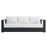 Tahoe Outdoor Patio Powder-Coated Aluminum Sofa in Gray White