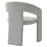 Oslo Barrel Fabric Upholstered Dining Accent Chair in Dove Gray