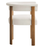 Imogen Performance Velvet Barrel Dining Chairs Set of 2 in Alabaster Deep Brown