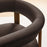 Imogen Performance Velvet Barrel Dining Chairs Set of 2 in Chocolate Brown Deep Brown