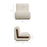 Denby Linen Blend Accent Chair in Ivory